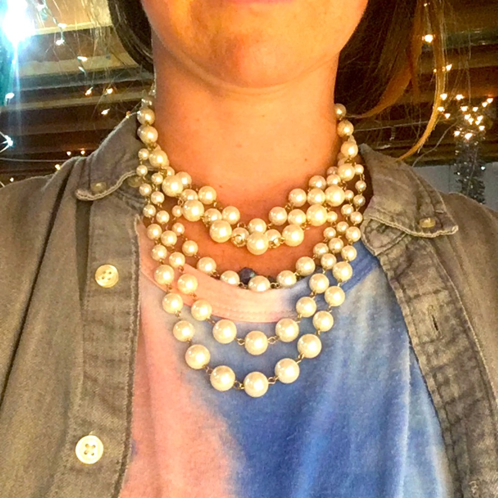 Pearls multi strand necklace NWT - Picture 4 of 16